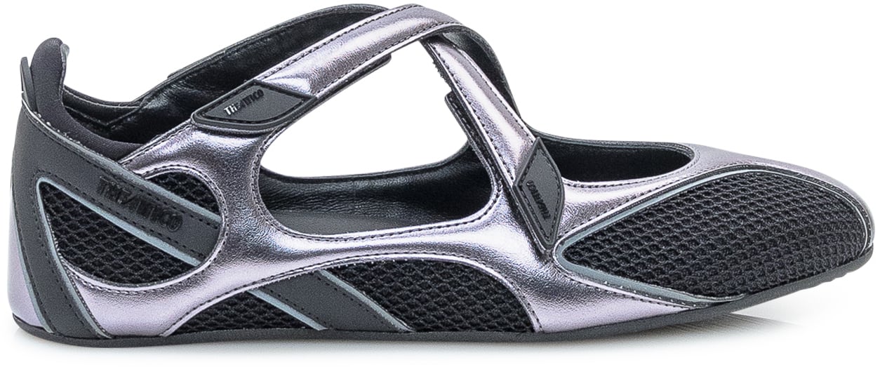 The Attico Ballerine Sportive FLOOR01 Zilver