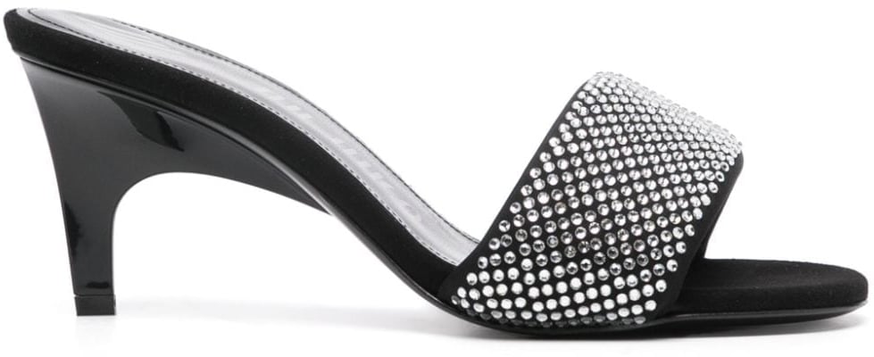The Attico Sandals Silver Zwart
