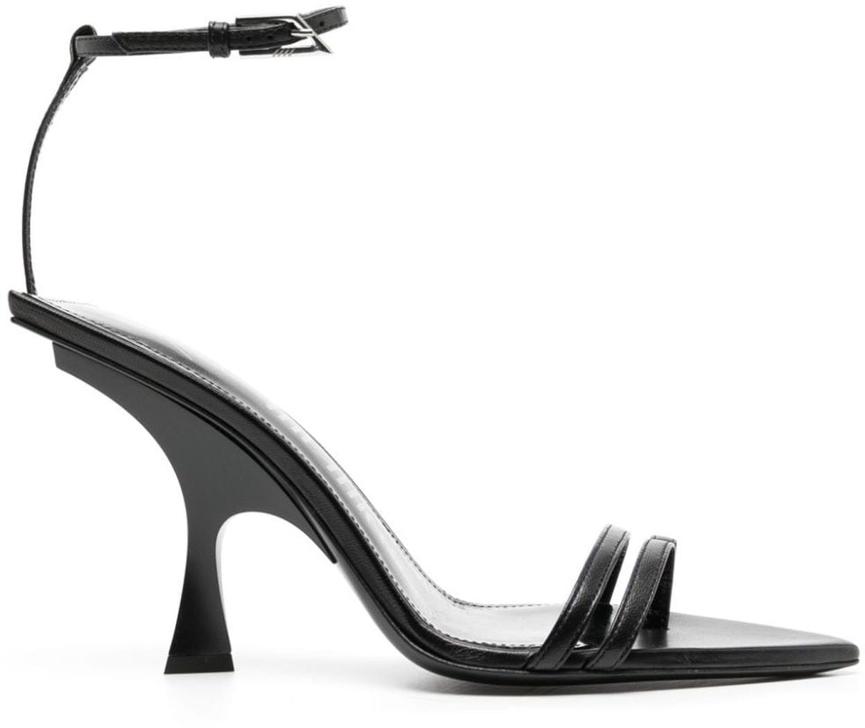The Attico The Attico Ester Mismatch 95 Sandals Zwart