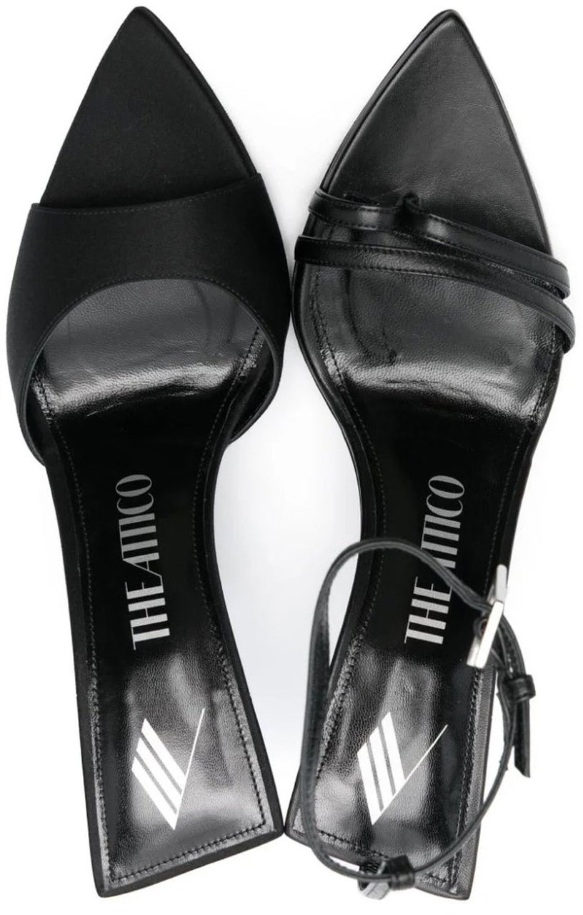 The Attico The Attico Ester Mismatch 95 Sandals Zwart