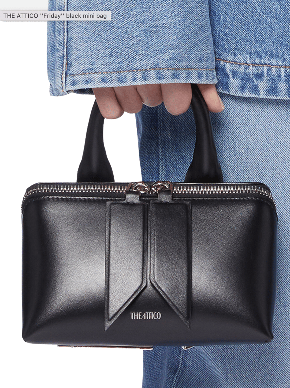 The Attico Friday Mini Bag Black Zwart