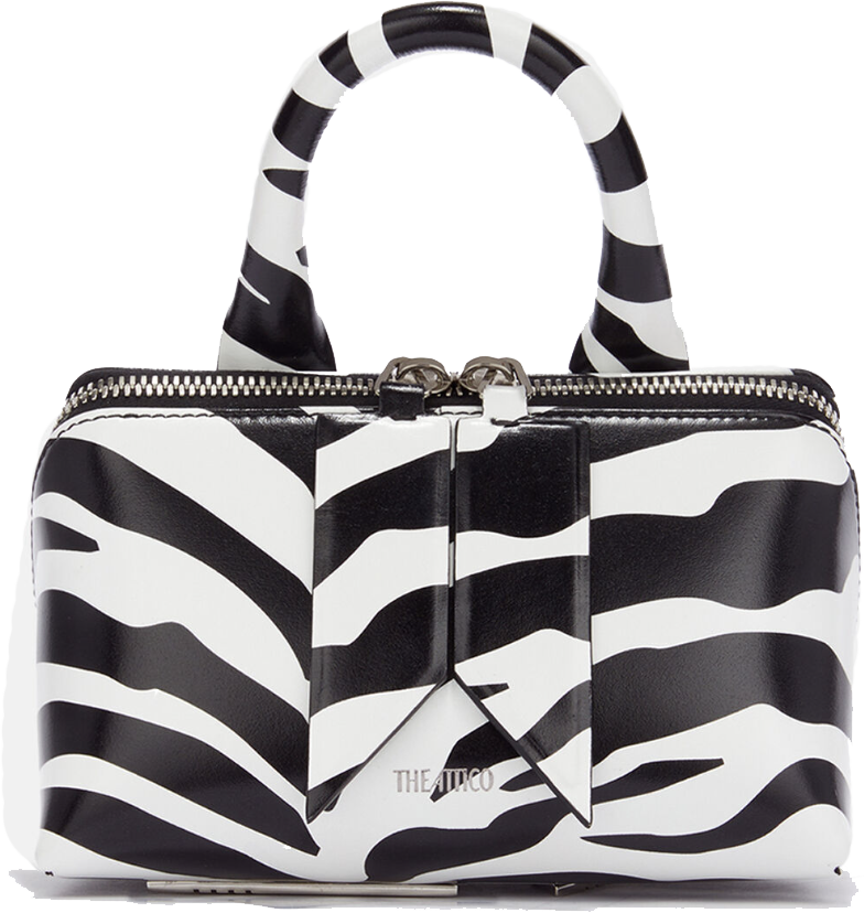 The Attico Friday Mini Bag Black White Wit