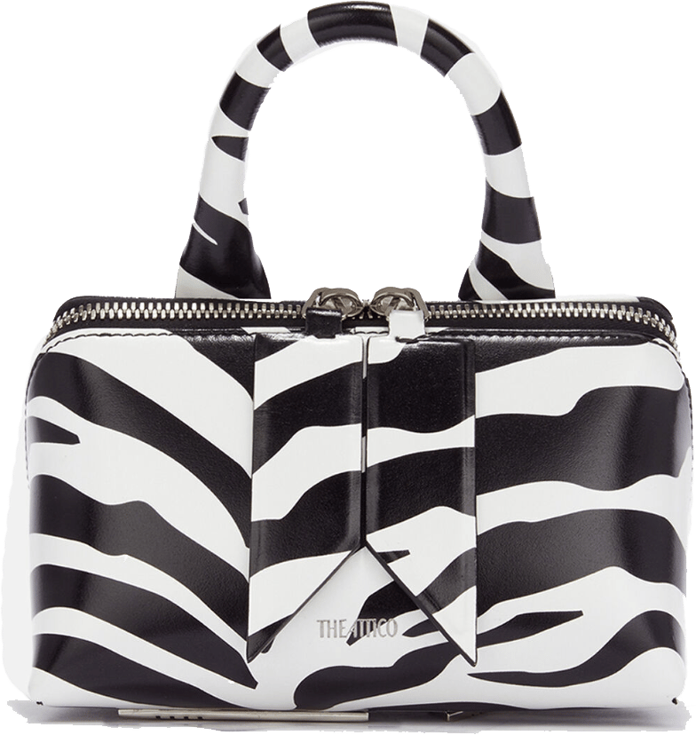 The Attico Friday Mini Bag Black White Wit