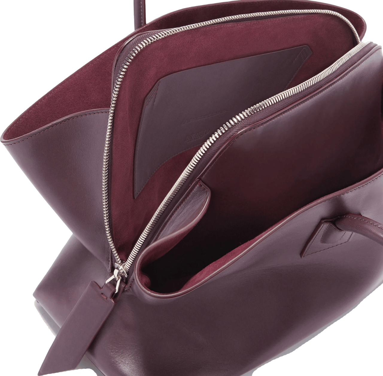The Attico Passeggiata Medium Plum Rood