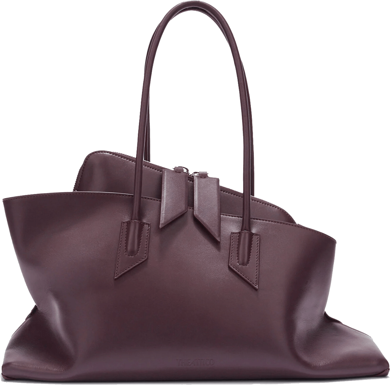 The Attico Passeggiata Medium Plum Rood