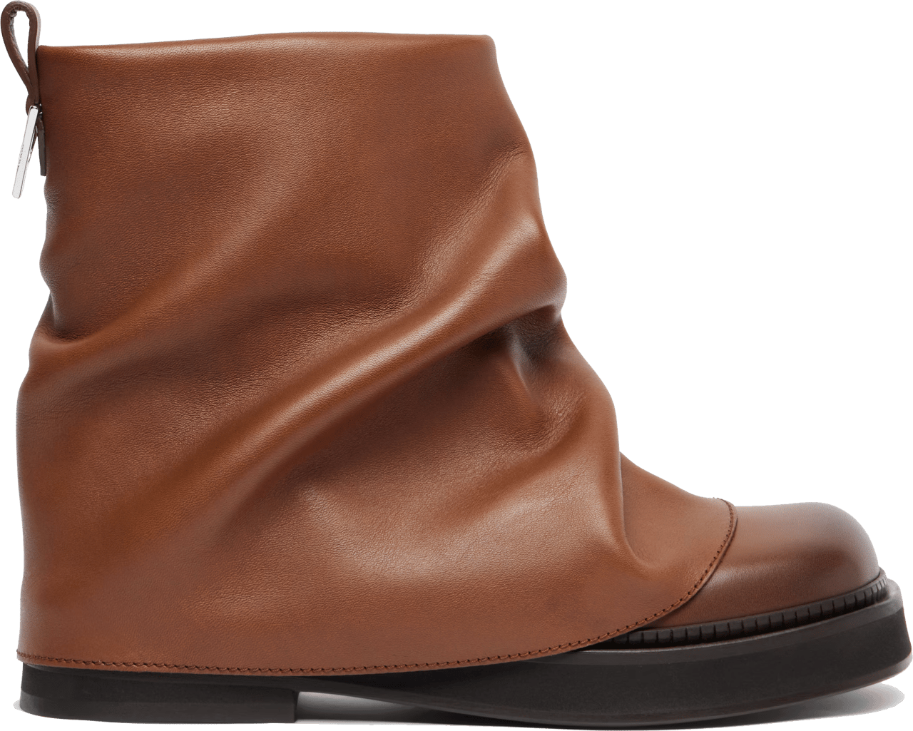 The Attico Mini Robin Combat Camel Beige