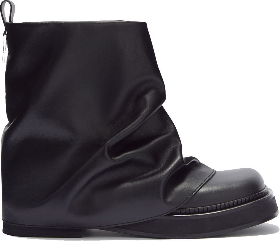 The Attico Mini Robin Combat Black Zwart