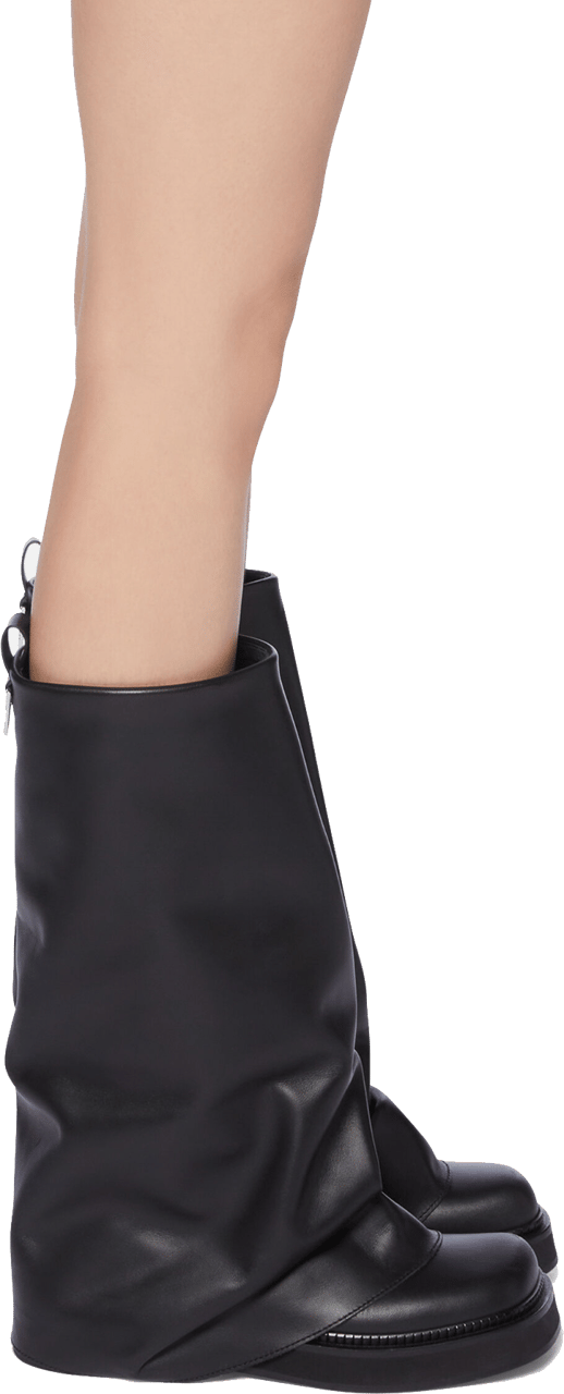 The Attico Robin Combat Black Zwart