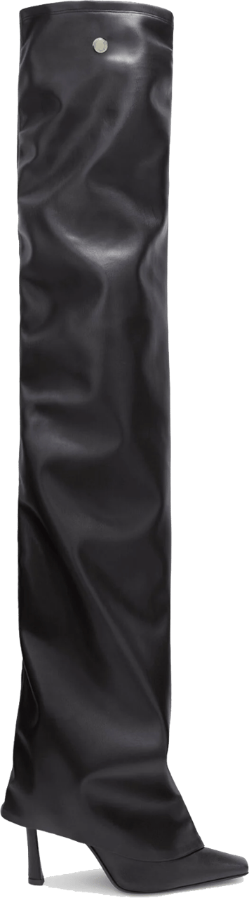 The Attico Robin Otk Thigh High Boots Black Zwart