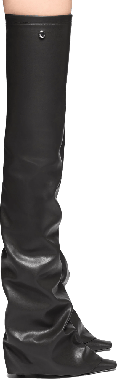The Attico Robin Otk Thigh High Boots Black Zwart