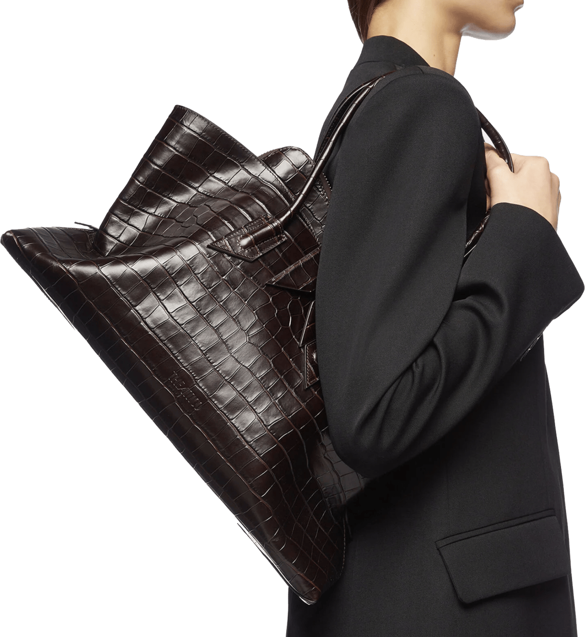 The Attico Le Passegiata Medium Coffee Bruin