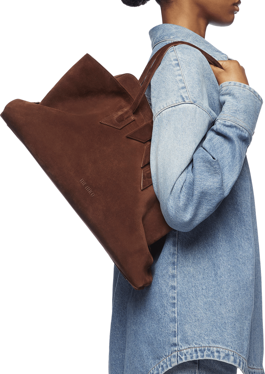 The Attico Le Passegiata Medium Light Choco Bruin