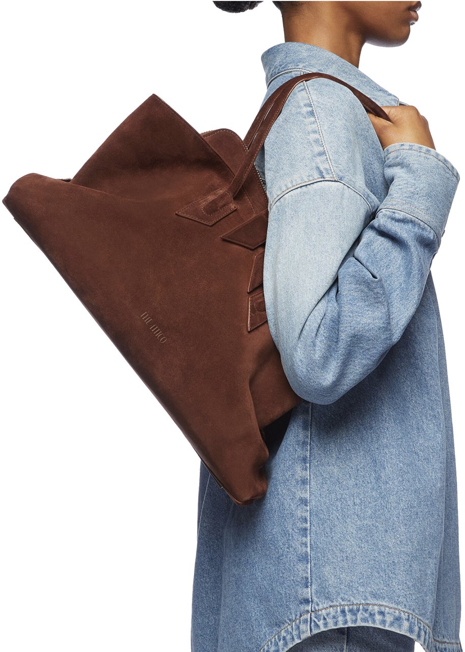 The Attico Le Passegiata Medium Light Choco Bruin