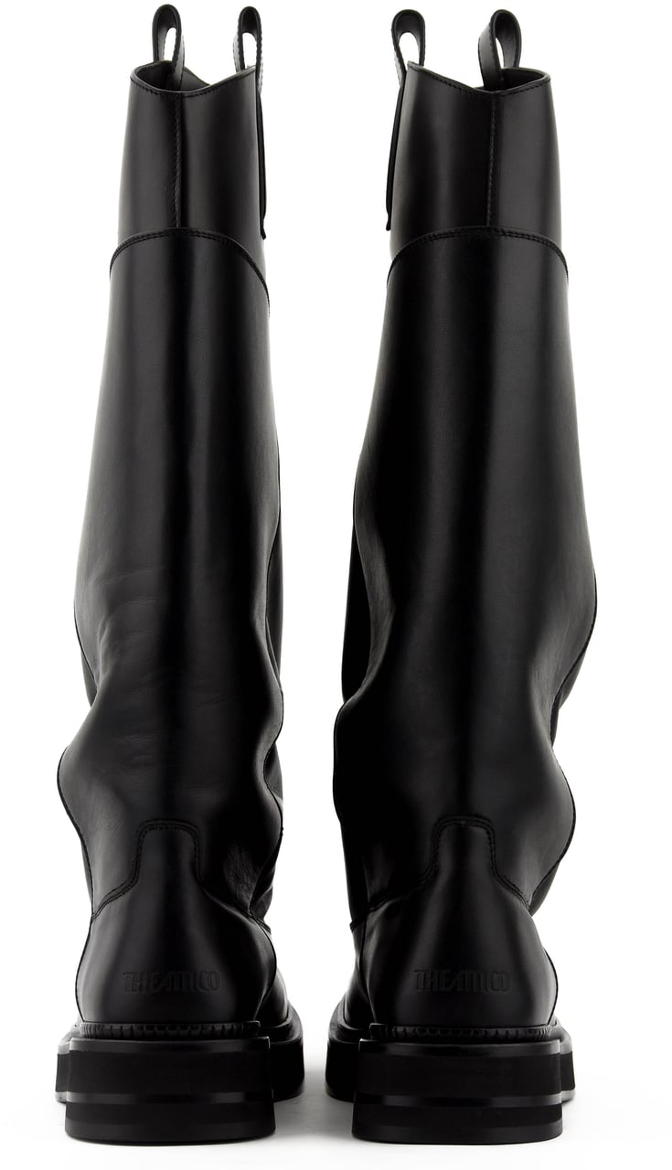 The Attico Le Passegiata Biker Boot Black Zwart