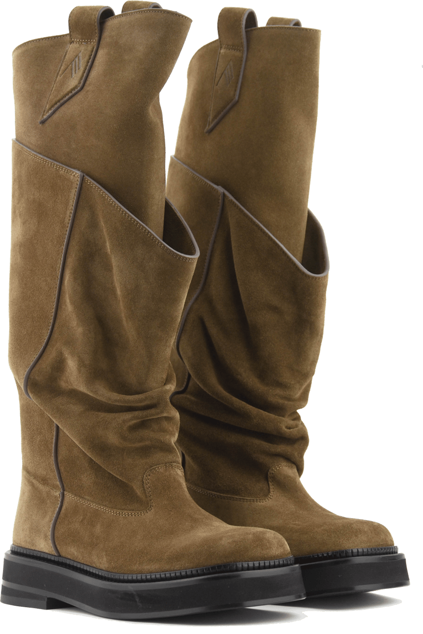 The Attico Le Passegiata Biker Boot Brown Bruin