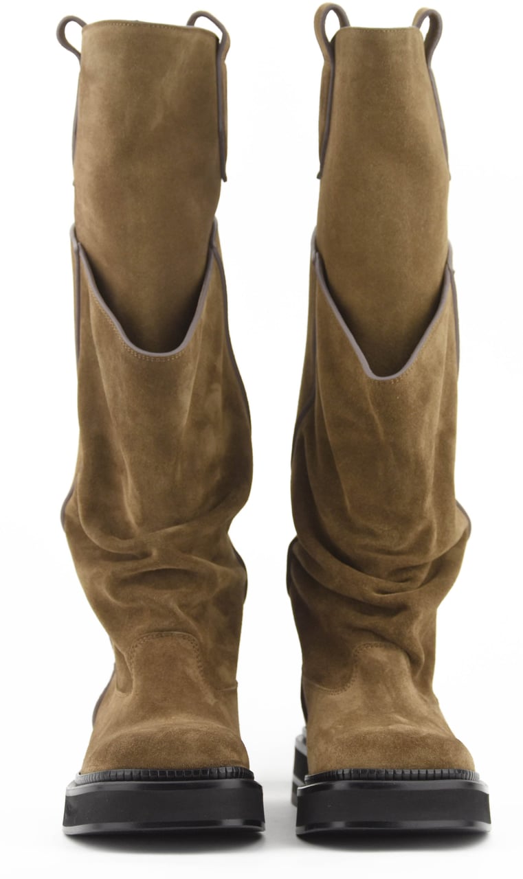 The Attico Le Passegiata Biker Boot Brown Bruin