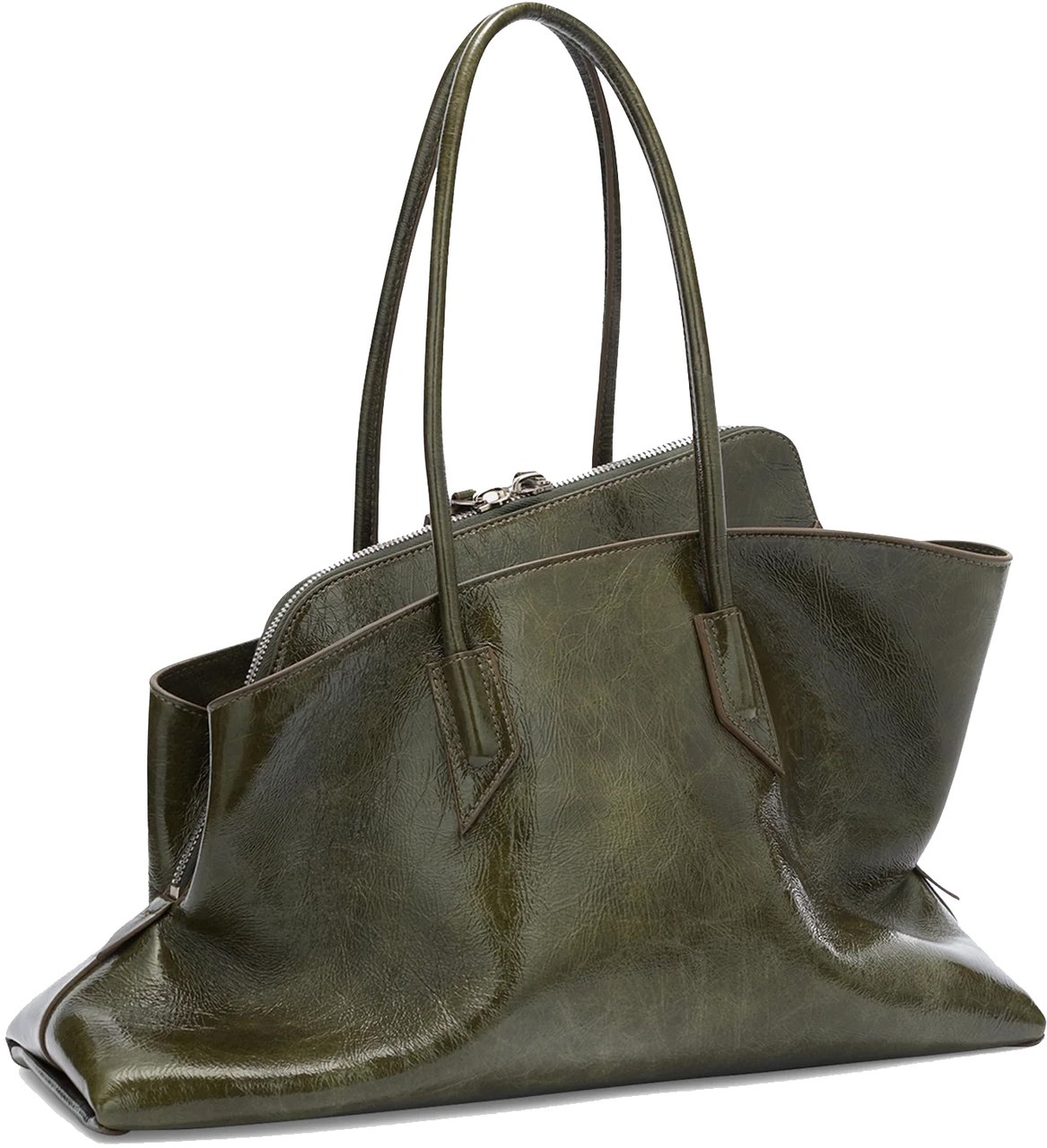The Attico Le Passeggiata Medium Olive Groen