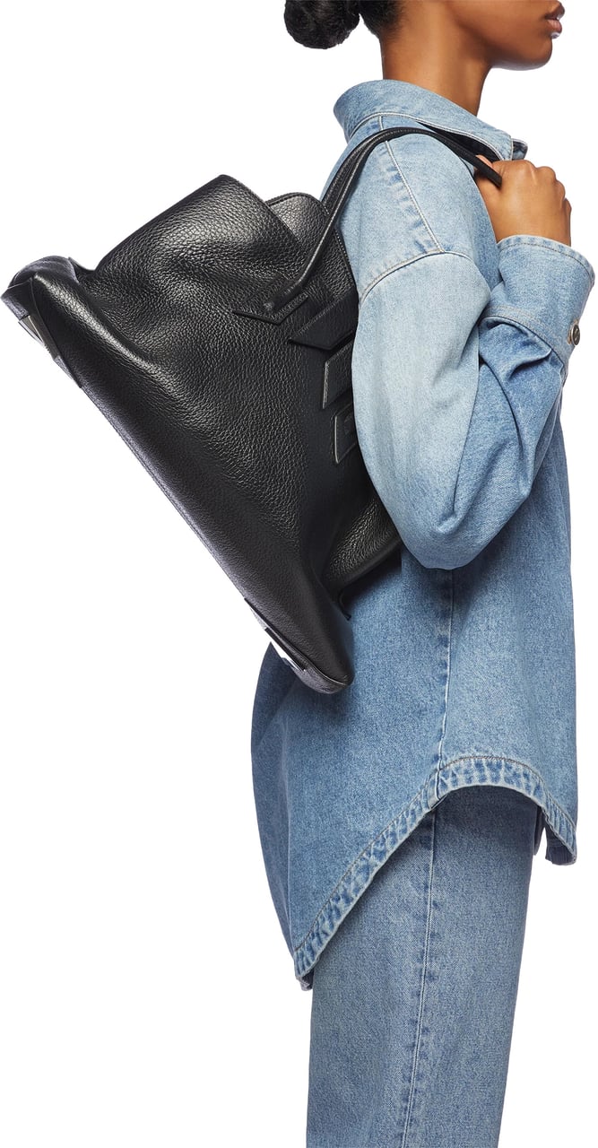 The Attico Le Passeggiata Medium Black Zwart