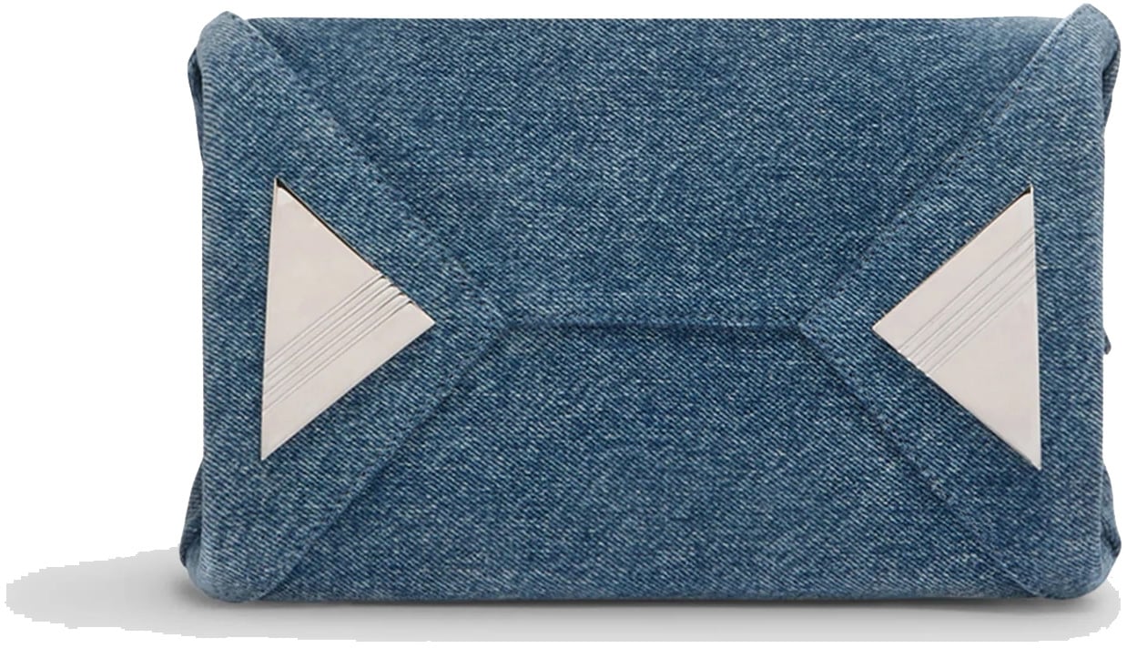 The Attico Le Passeggiata Mini Denim Washed Blauw