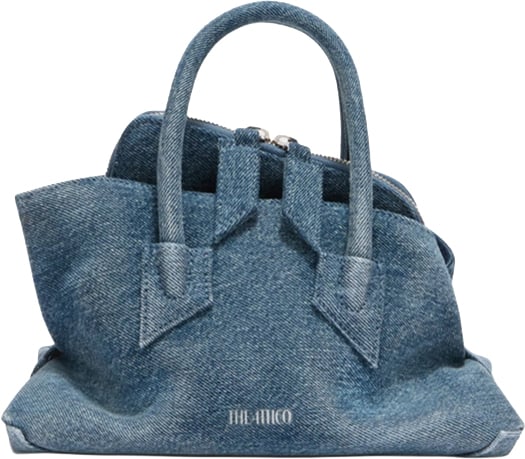 The Attico Le Passeggiata Mini Denim Washed Blauw