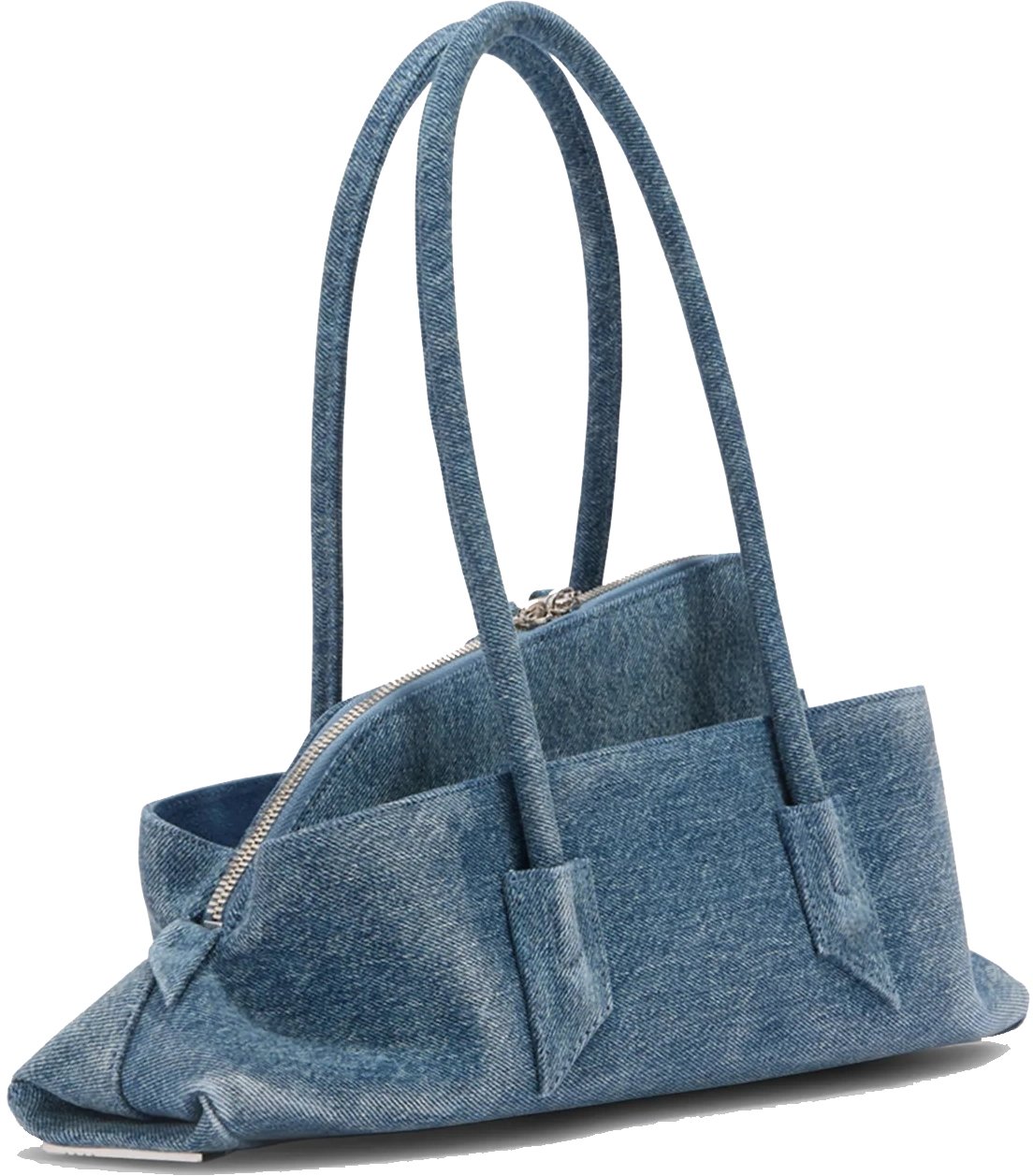 The Attico Le Passeggiata Small Denim Washed Blauw