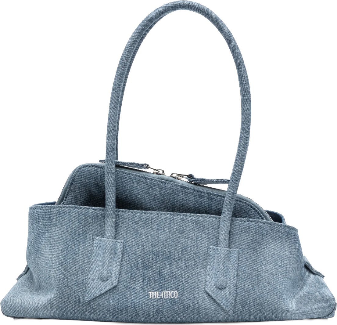 The Attico Le Passeggiata Small Denim Washed Blauw
