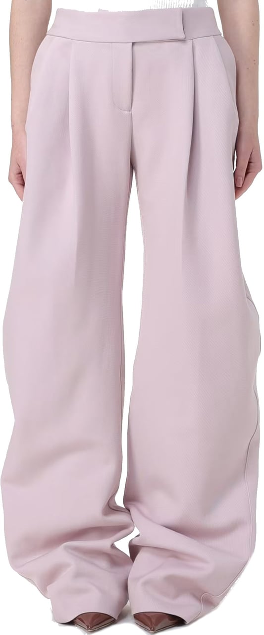The Attico Wool Blend Taloired Pants Roze