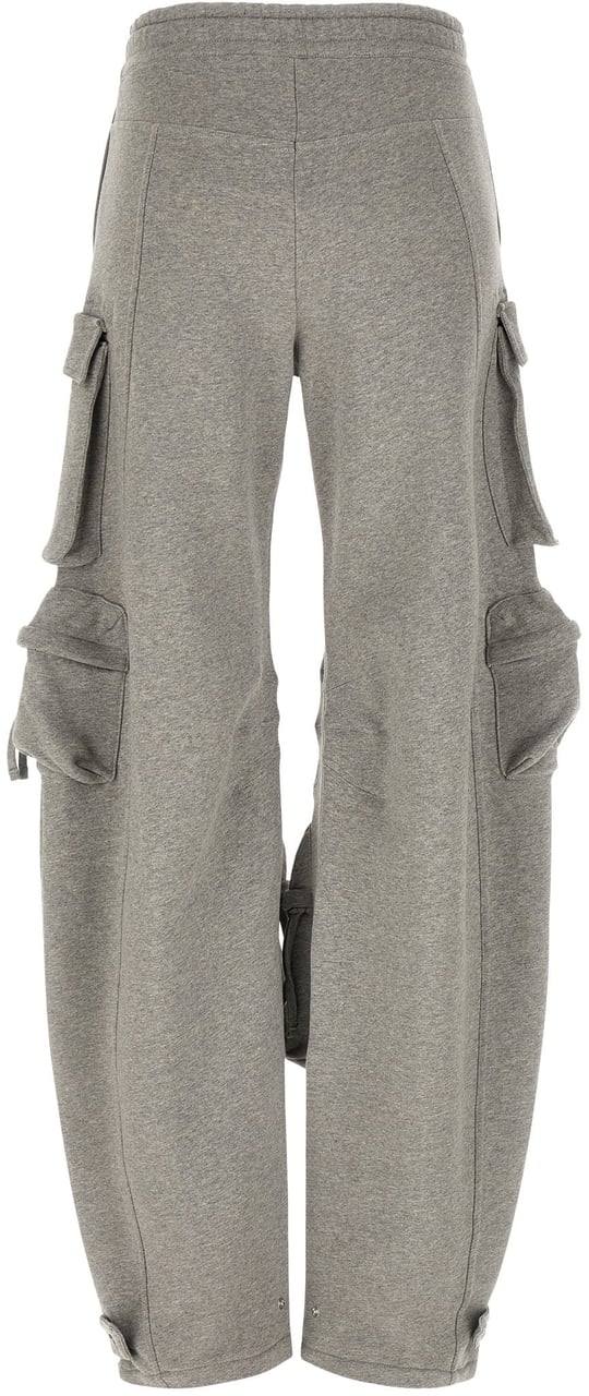 The Attico Gray Cotton Cargo Pants Grijs