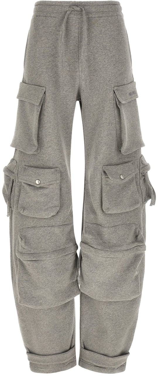 The Attico Gray Cotton Cargo Pants Grijs