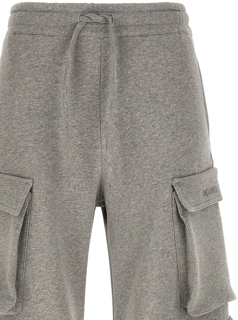 The Attico Gray Cotton Cargo Pants Grijs