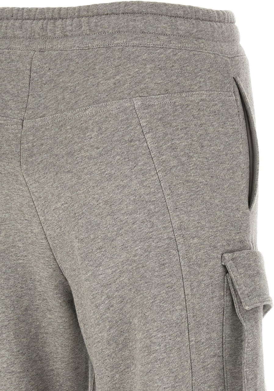 The Attico Gray Cotton Cargo Pants Grijs
