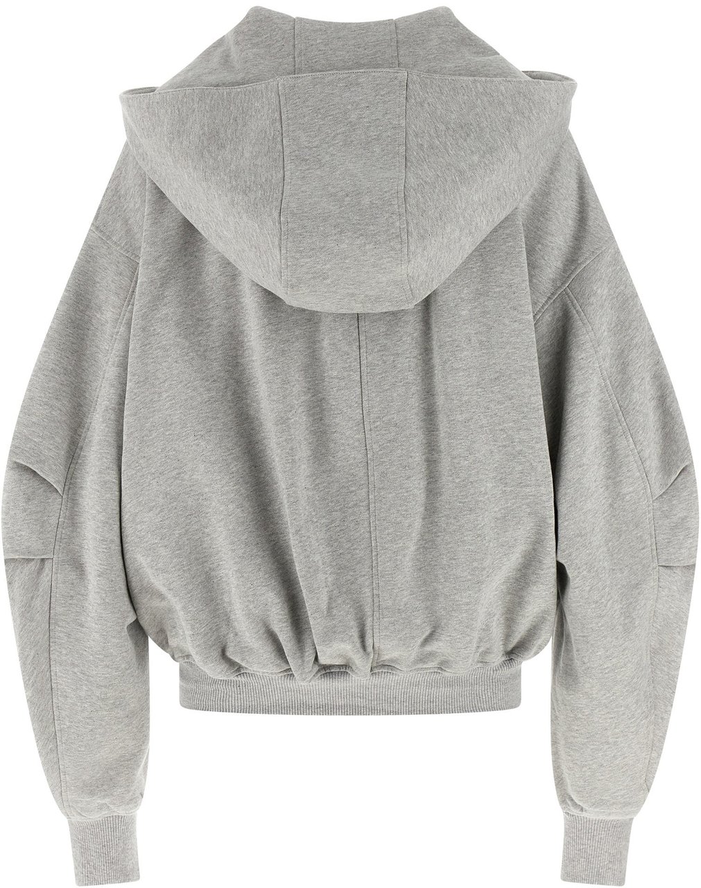 The Attico Gray Cotton Sweatshirt Grijs