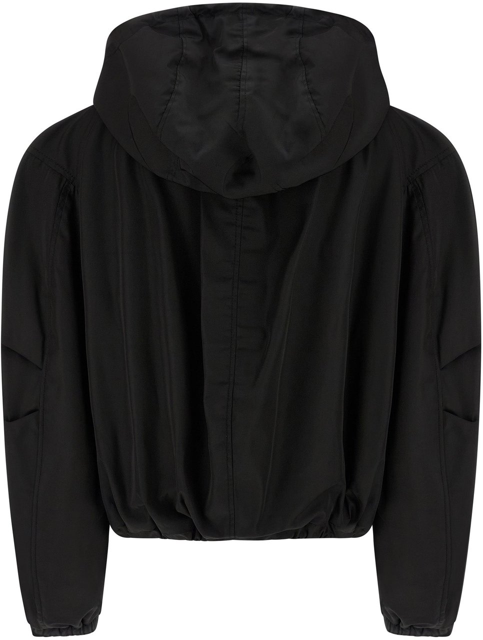 The Attico Black Polyamide Bomber Zwart