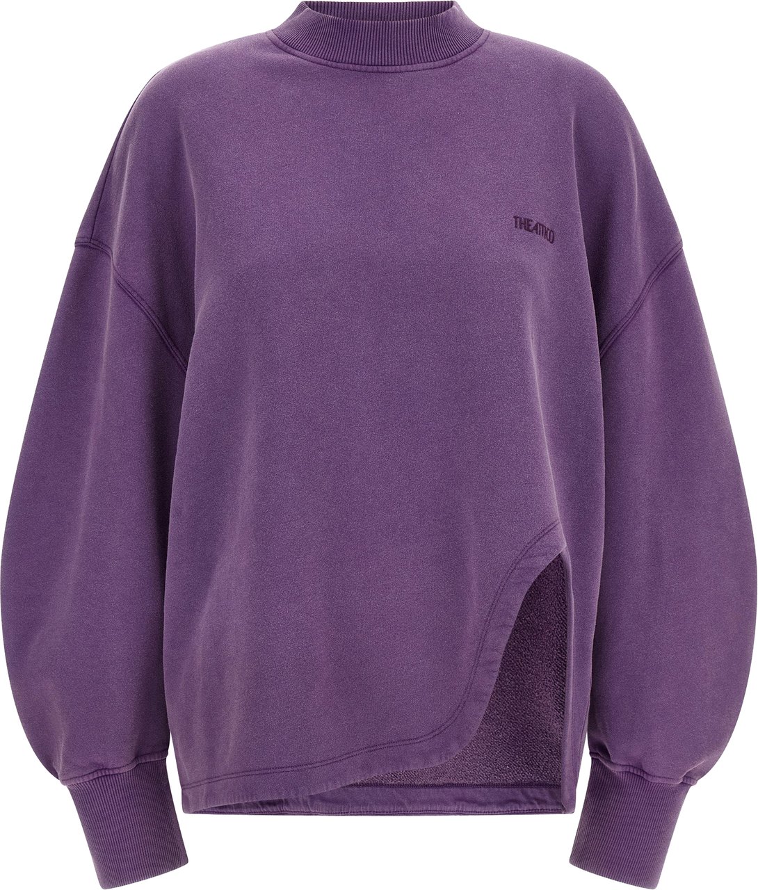 The Attico Purple Cotton Sweatshirt Paars