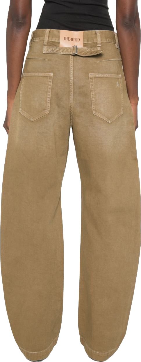 The Attico Jeans Green Beige