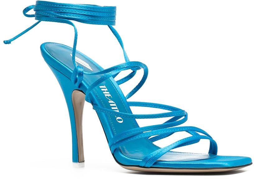 The Attico Sandals Clear Blue Blauw