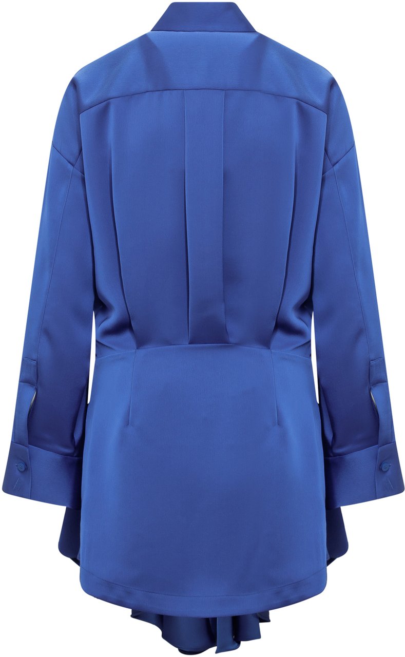 The Attico Abito Midi Candice Blauw