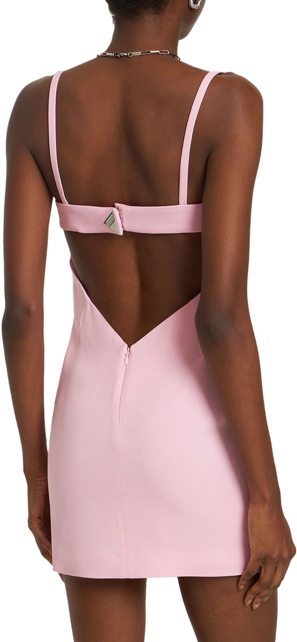 The Attico Light pink elegant dress with thin straps Roze
