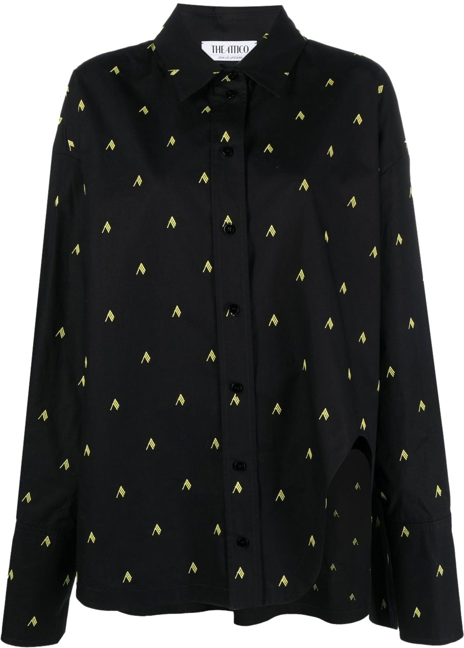 The Attico Shirts Black Zwart