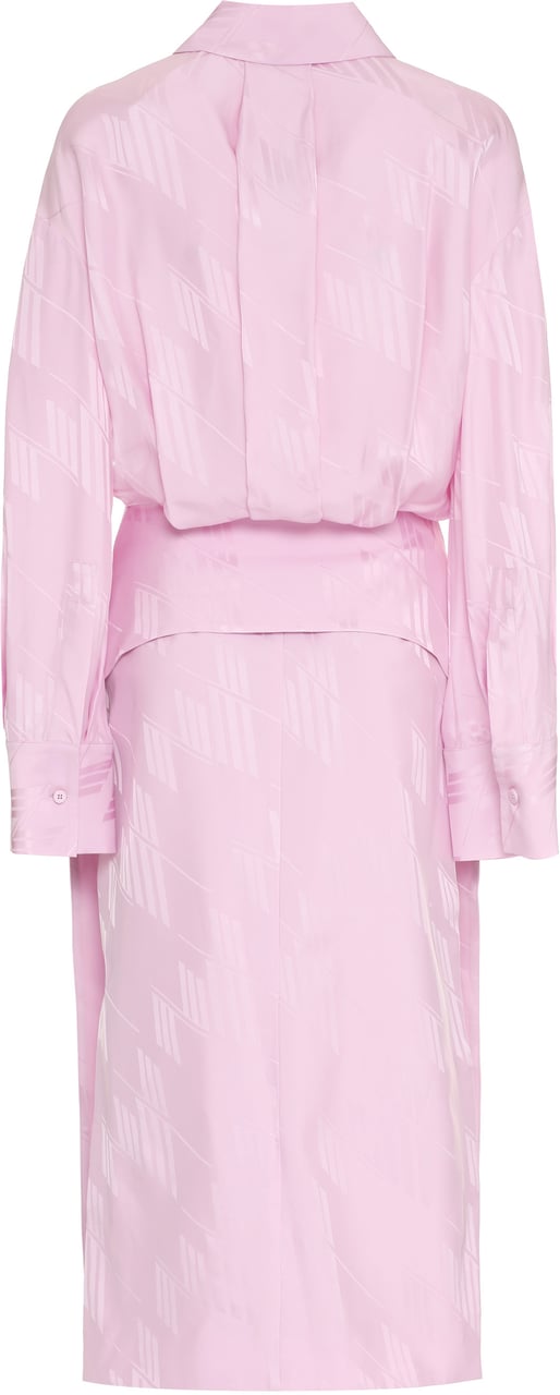 The Attico Charla shirtdress Roze