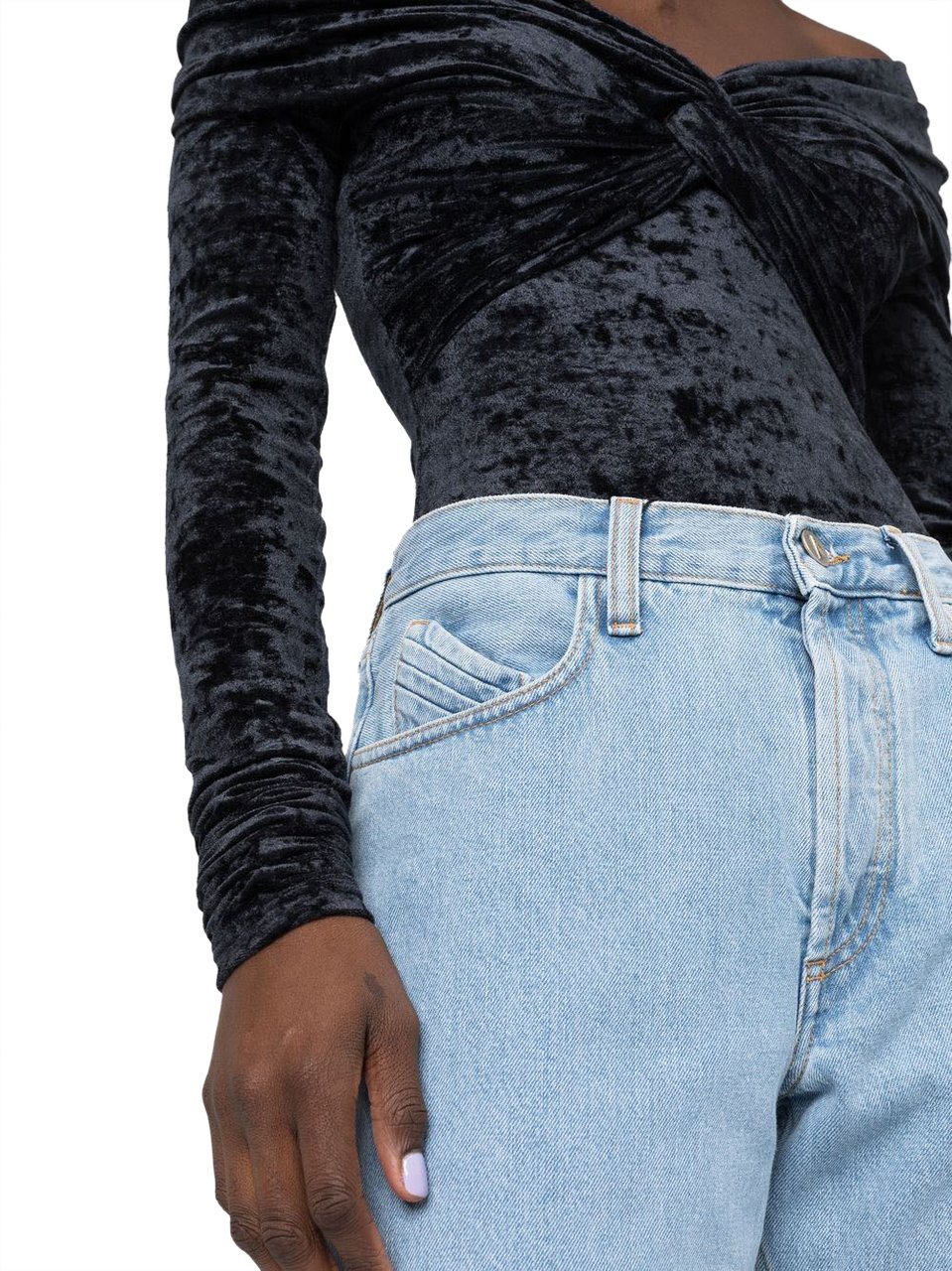 The Attico Jeans Blue Blauw