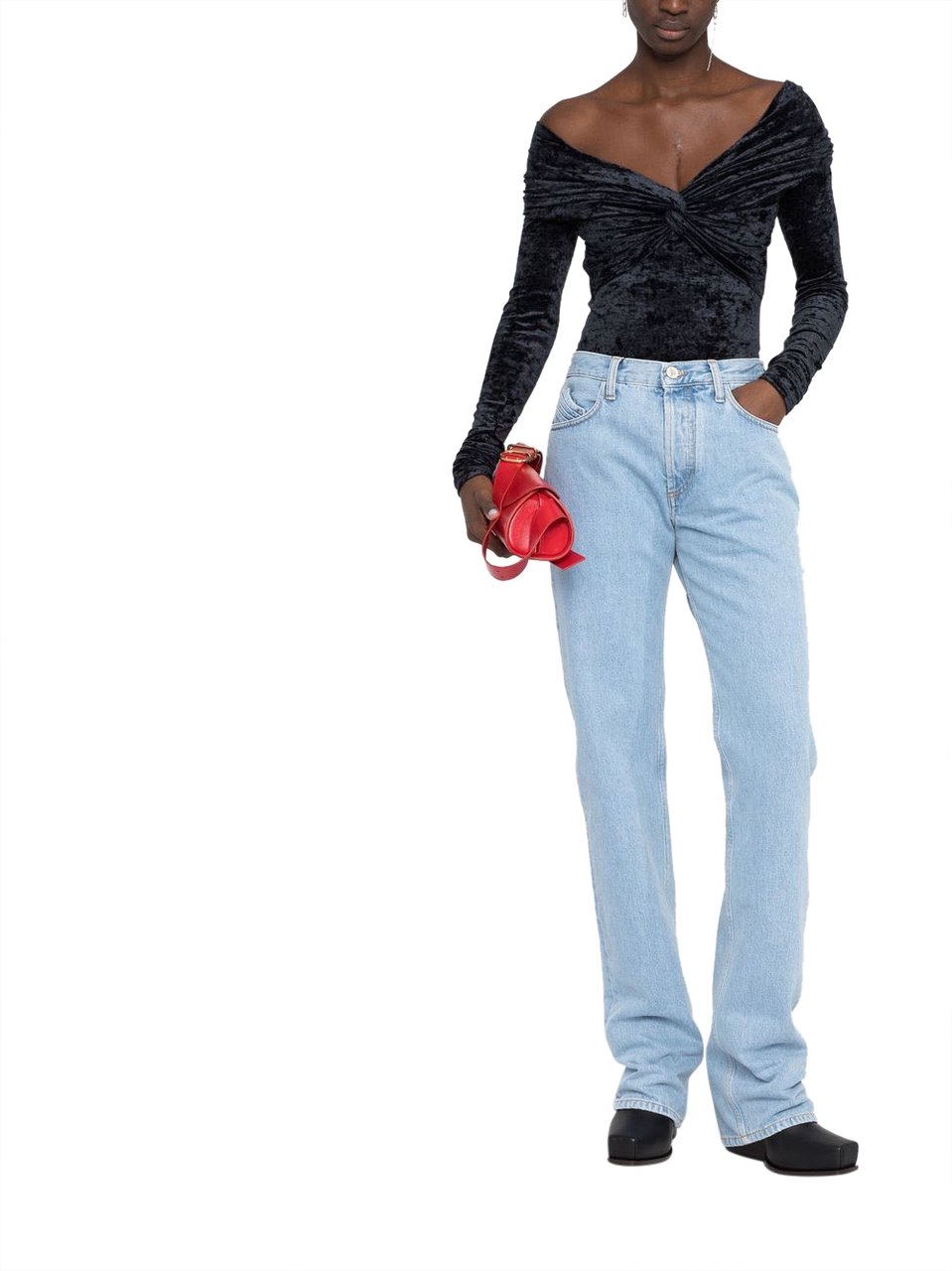 The Attico Jeans Blue Blauw