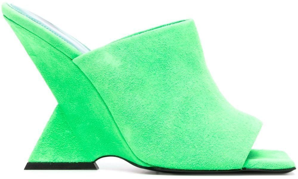 The Attico Sandals Green Groen