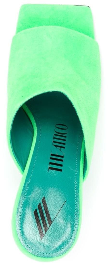 The Attico Sandals Green Groen