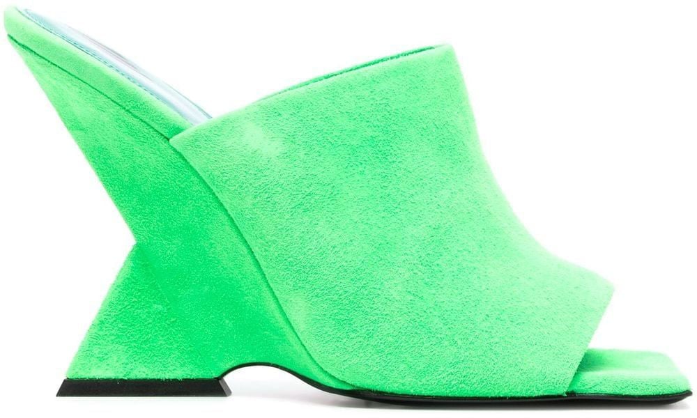 The Attico Sandals Green Groen