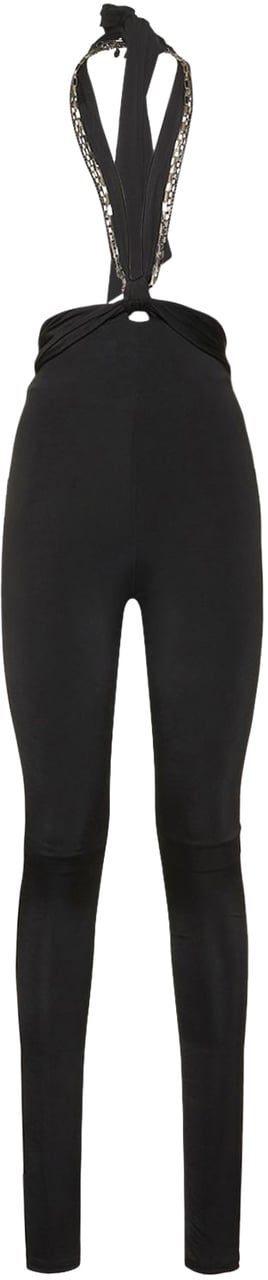 The Attico High-waisted leggings Zwart