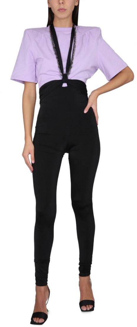 The Attico T-Shirt Jewel Paars