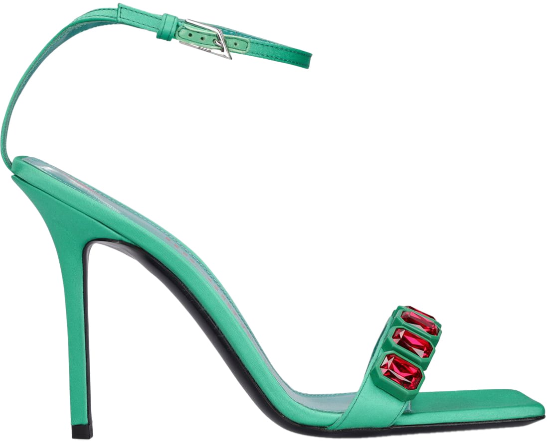The Attico Elegant mint green décolleté with high heel Rood