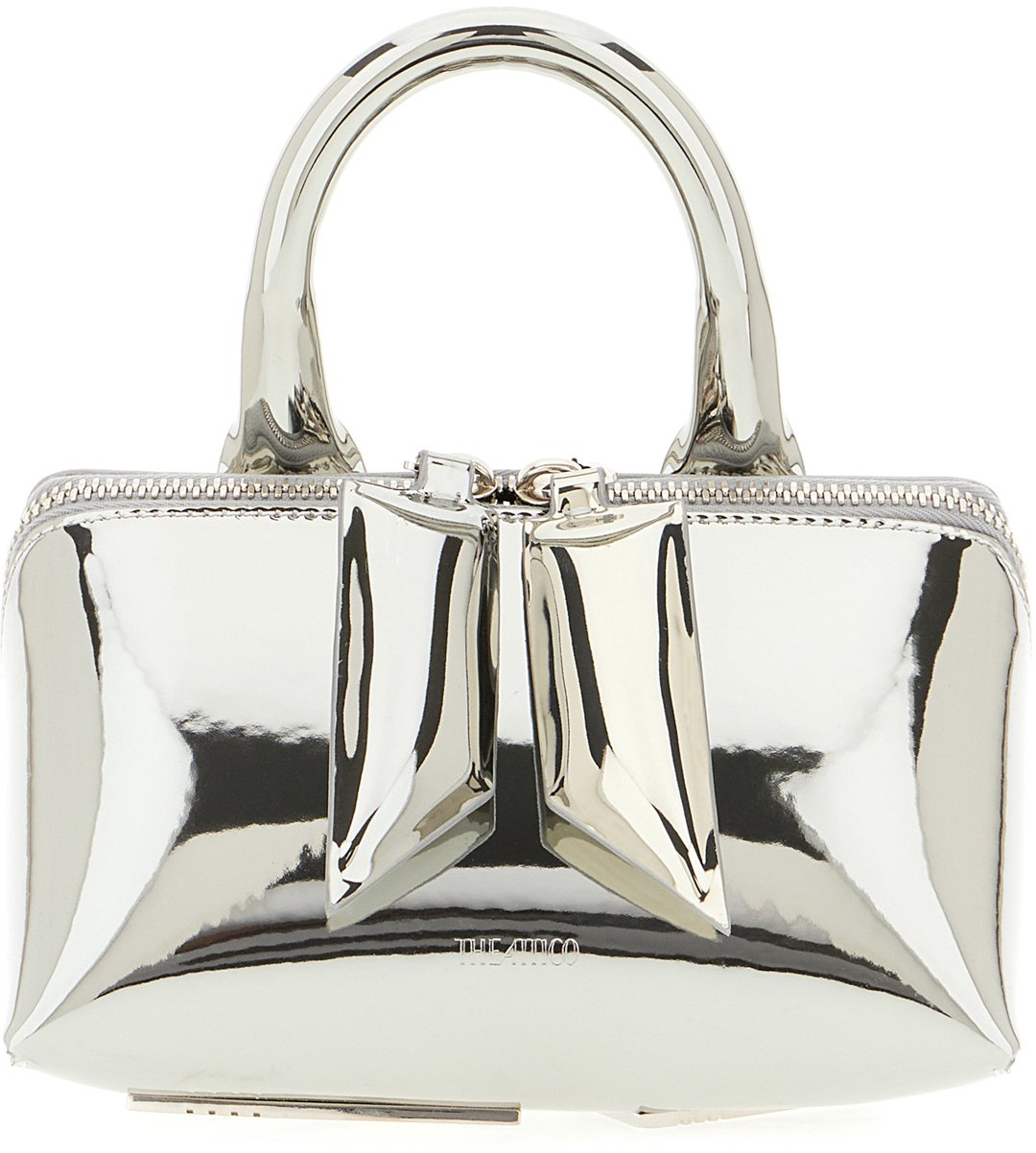 The Attico The Attico Silver leather Friday handbag Zilver