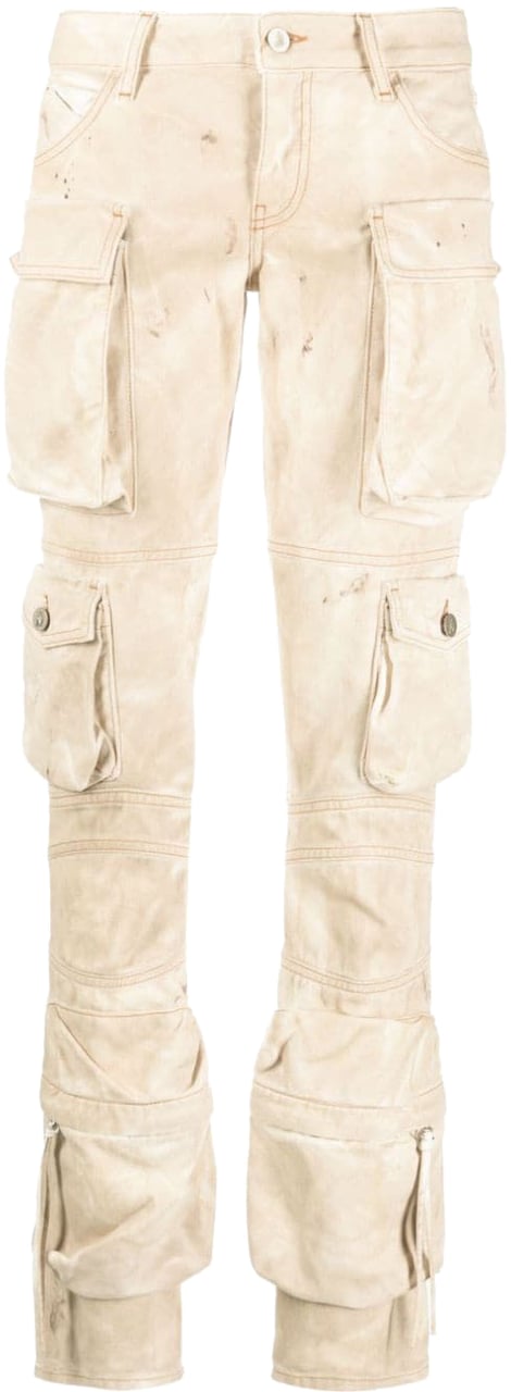 The Attico Trousers Beige Beige